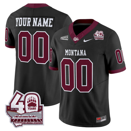 Montana Grizzlies 2026 Vapor Limited Custom Jersey - 40th Anniversary Patch -  Stitched
