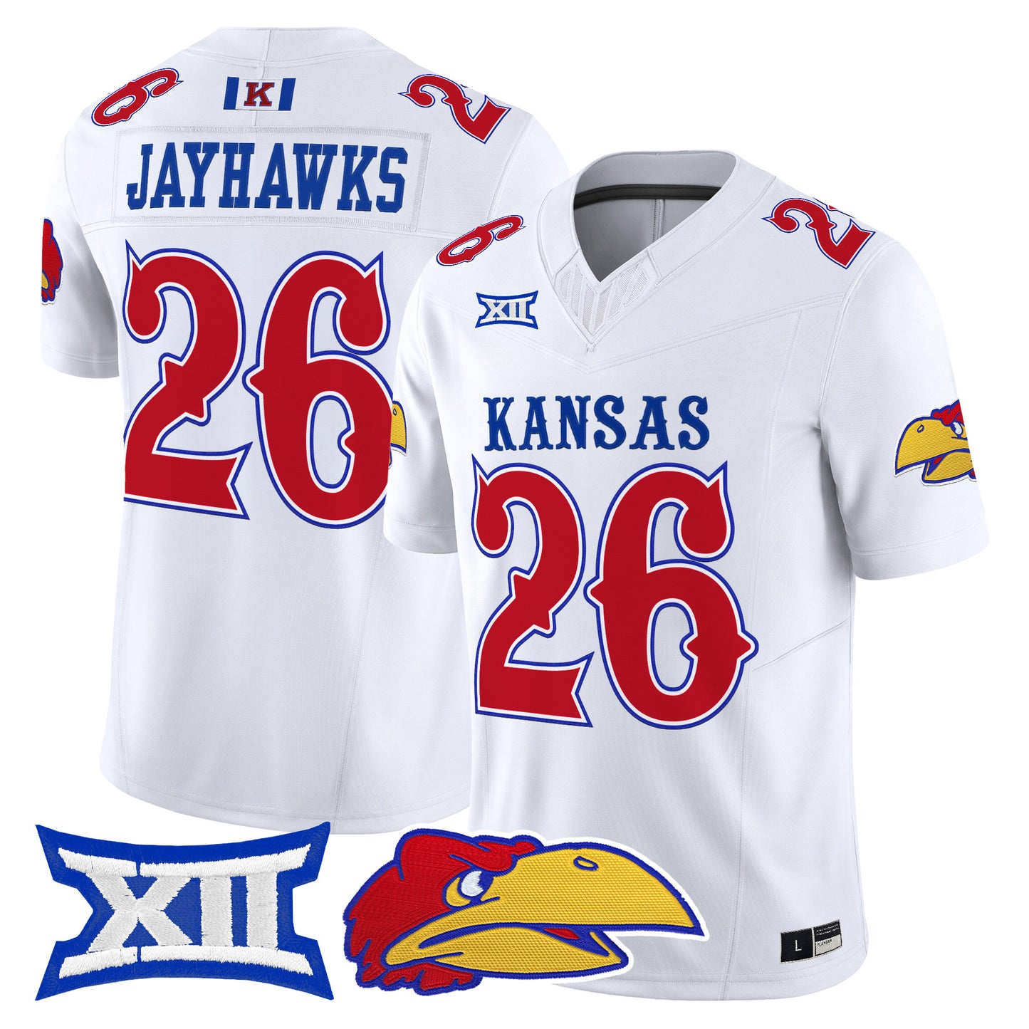  Kansas Jayhawks 2026 Vapor Limited Jersey -  Stitched