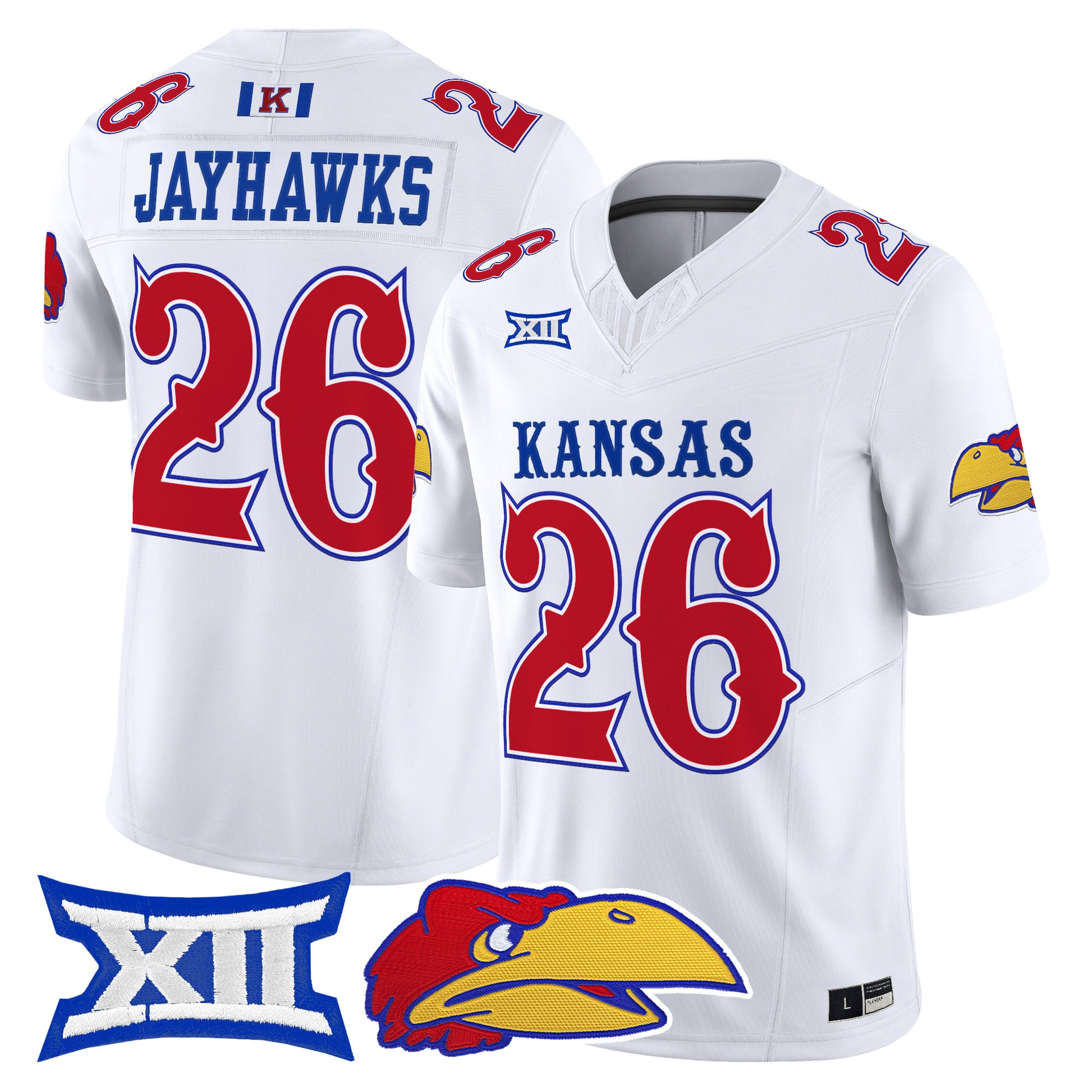  Kansas Jayhawks 2026 Vapor Limited Jersey -  Stitched