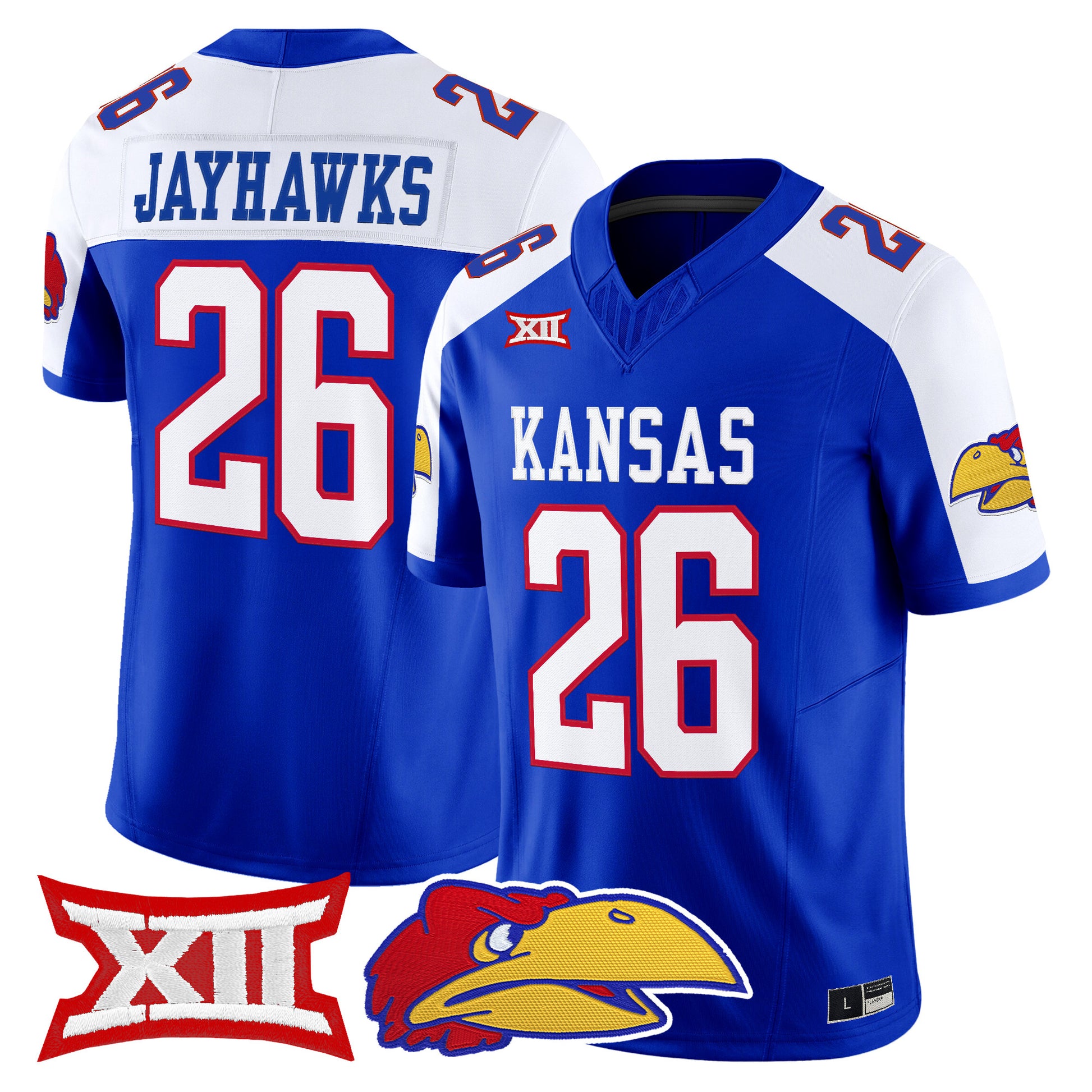  Kansas Jayhawks 2026 Vapor Limited Jersey -  Stitched