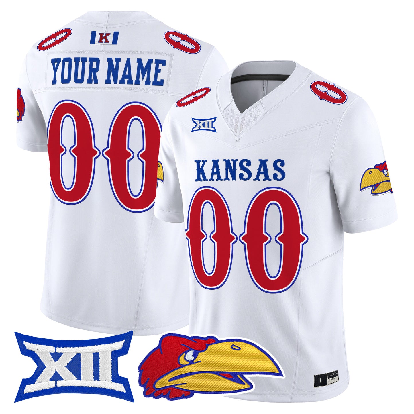 Kansas Jayhawks 2026 Vapor Limited Custom Jersey -  Stitched