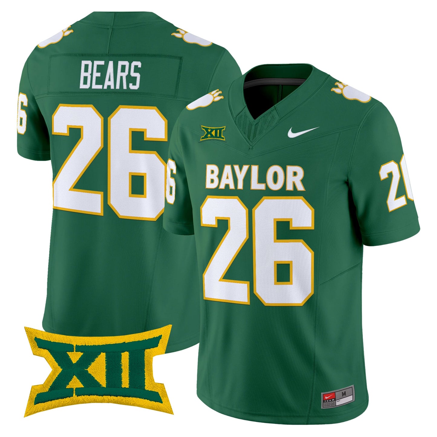 Baylor Bears Throwback Vapor Limited Jersey - Stitched