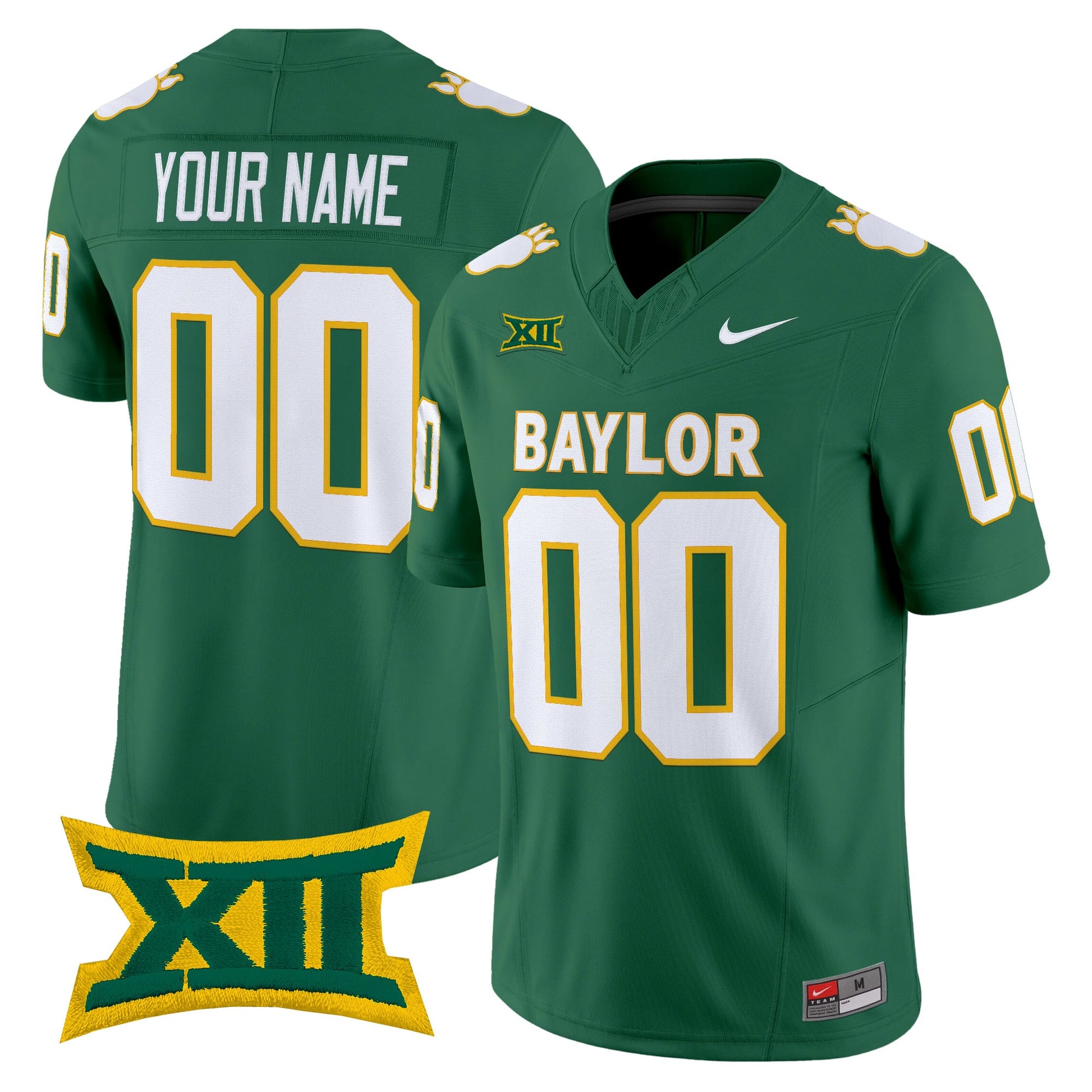 Baylor Bears Throwback Vapor Limited Custom Jersey - Stitched