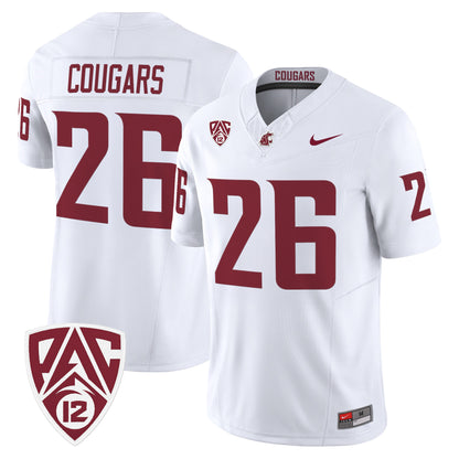 Men's Washington State Cougars 2026 Vapor Limited Jersey - All Stitched