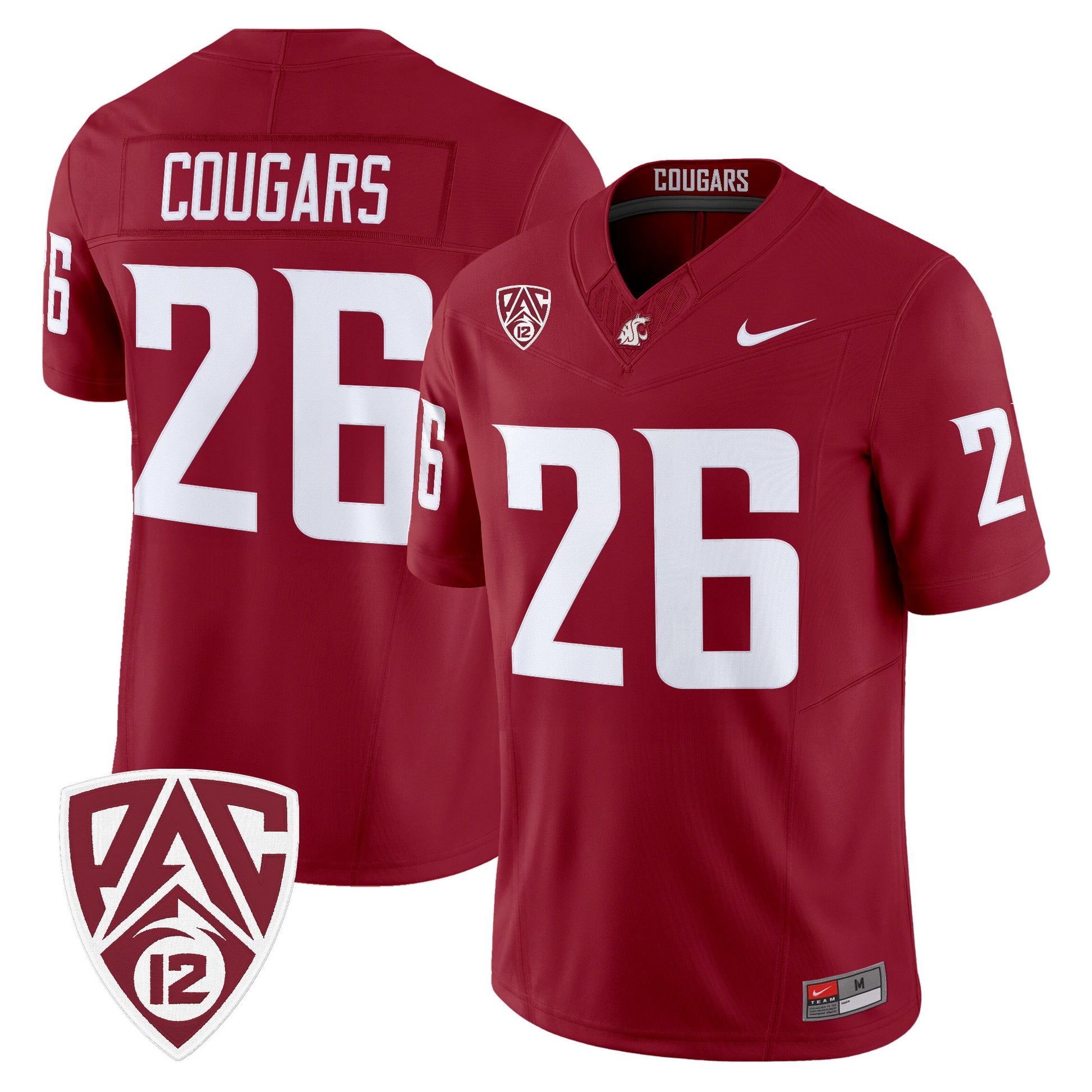 Men's Washington State Cougars 2026 Vapor Limited Jersey - All Stitched