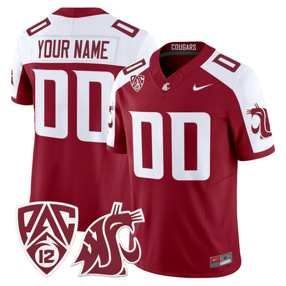 Washington State Cougars 2026 Vapor Limited Custom Jersey - All Stitched