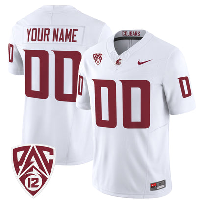 Washington State Cougars 2026 Vapor Limited Custom Jersey - All Stitched
