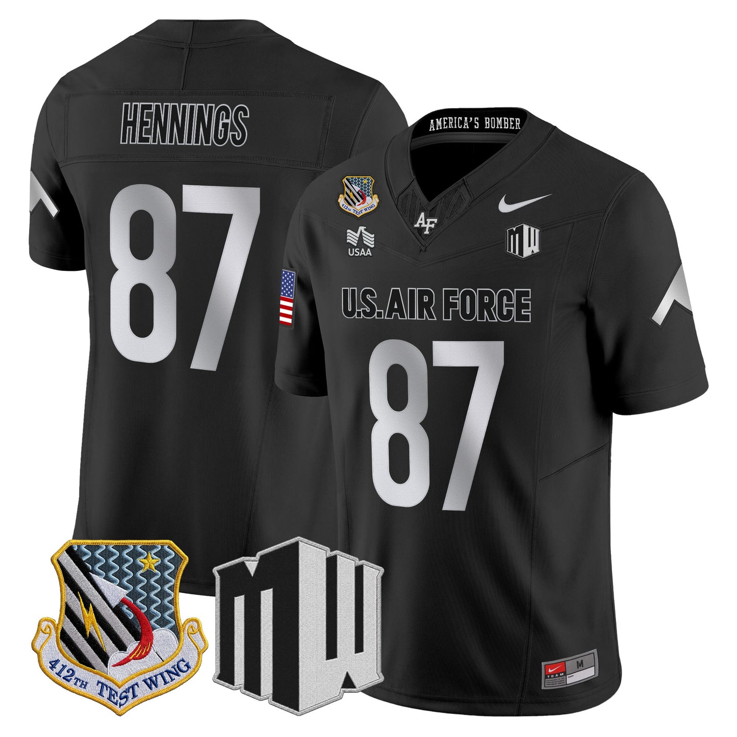 Air Force Falcons 2026 Vapor Limited Jersey - All Stitched