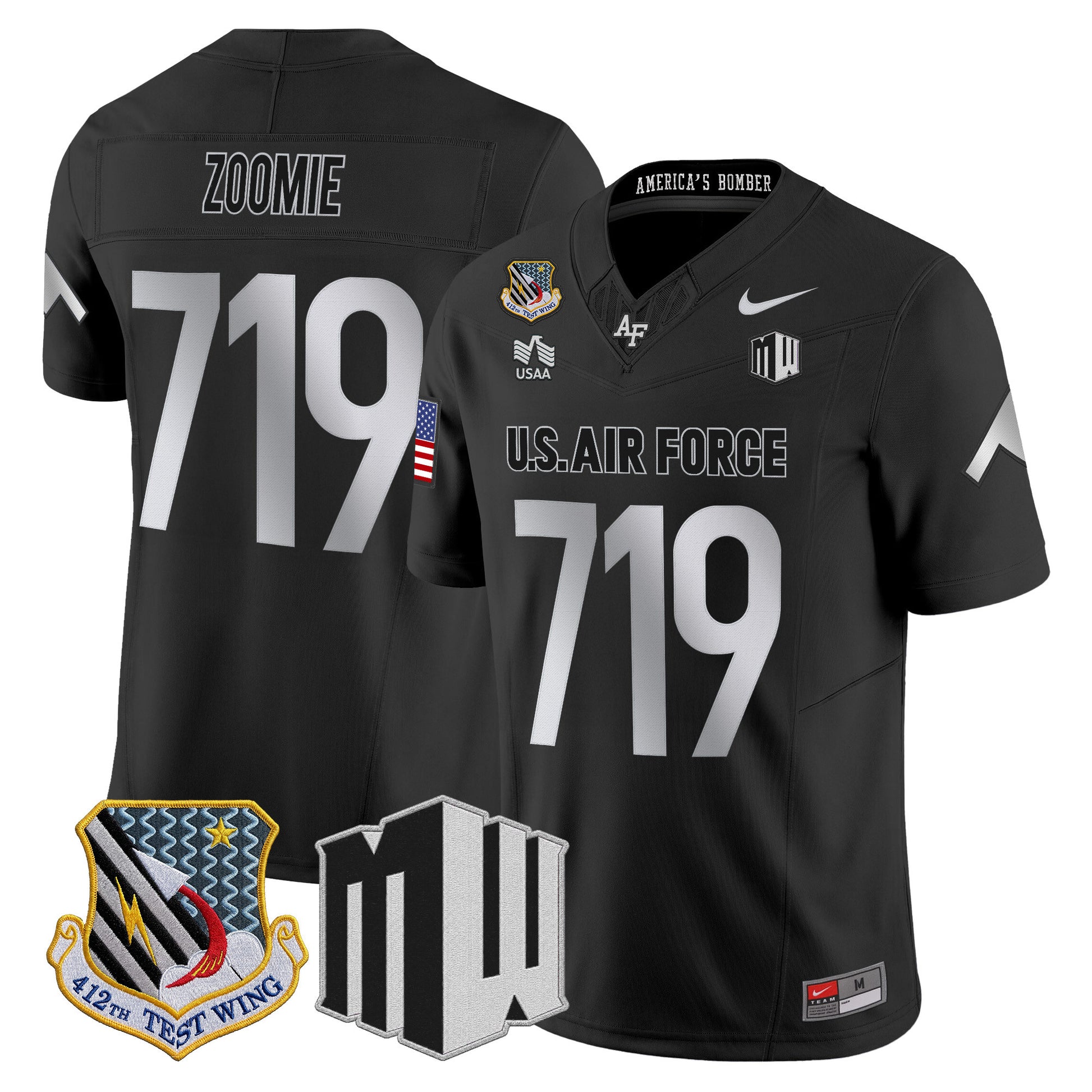 Air Force Falcons 2026 Vapor Limited Jersey - All Stitched