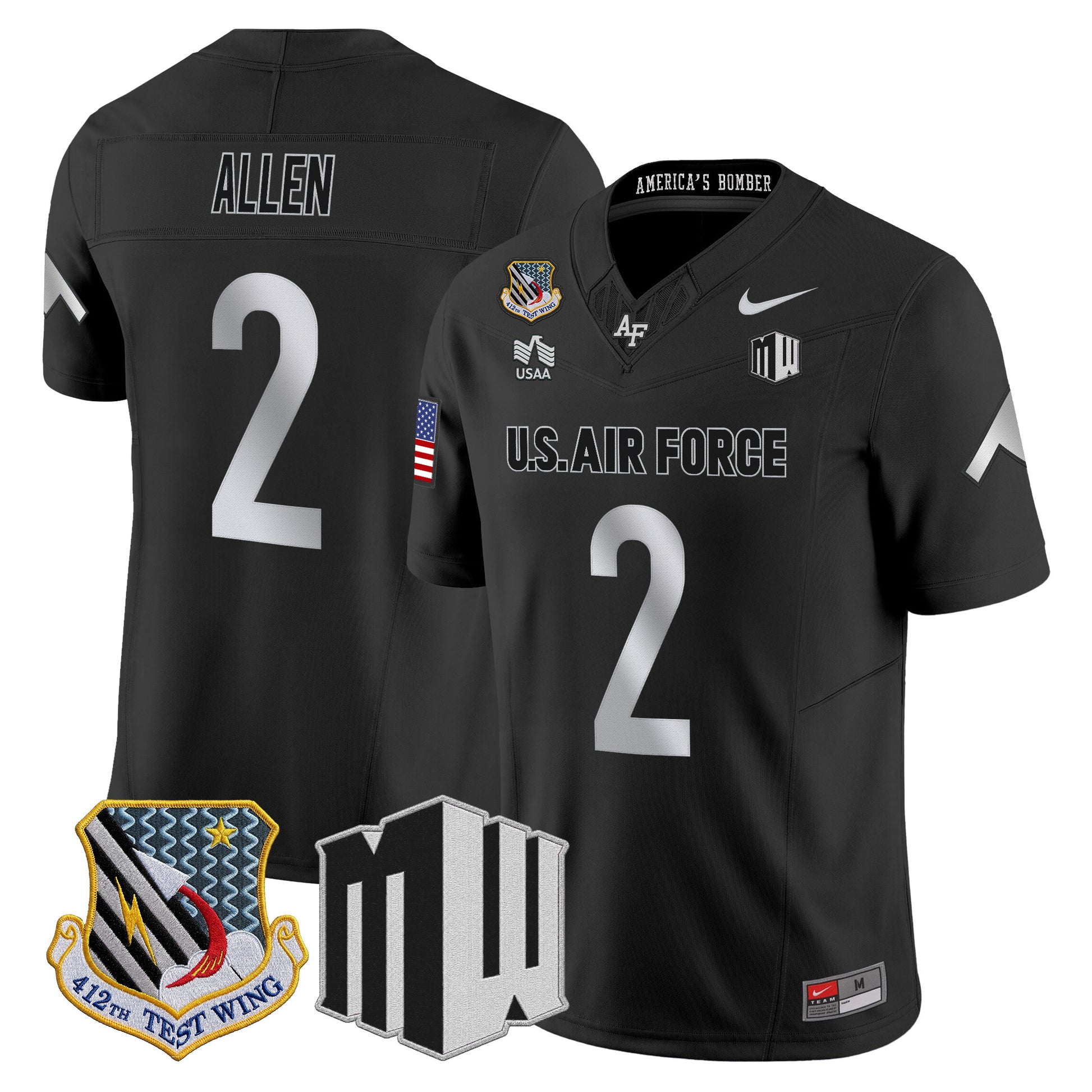 Air Force Falcons 2026 Vapor Limited Jersey - All Stitched