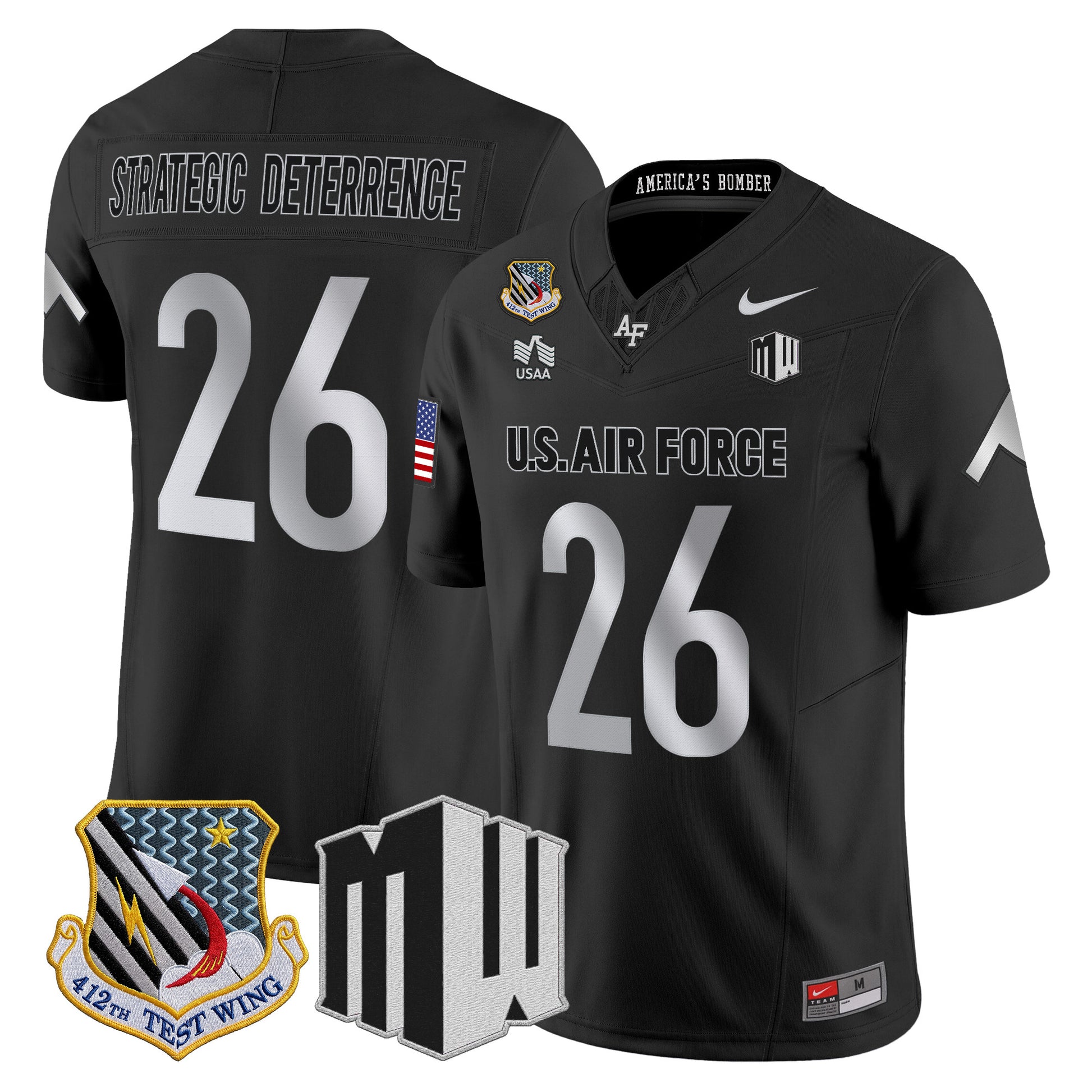 Air Force Falcons 2026 Vapor Limited Jersey - All Stitched
