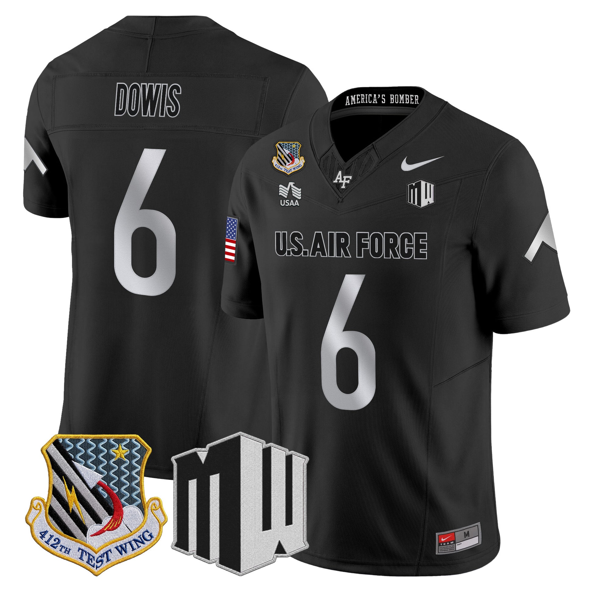 Air Force Falcons 2026 Vapor Limited Jersey - All Stitched