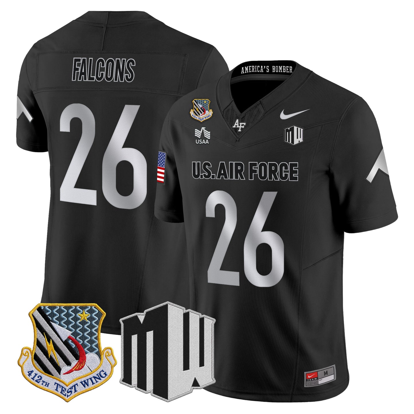 Air Force Falcons 2026 Vapor Limited Jersey - All Stitched