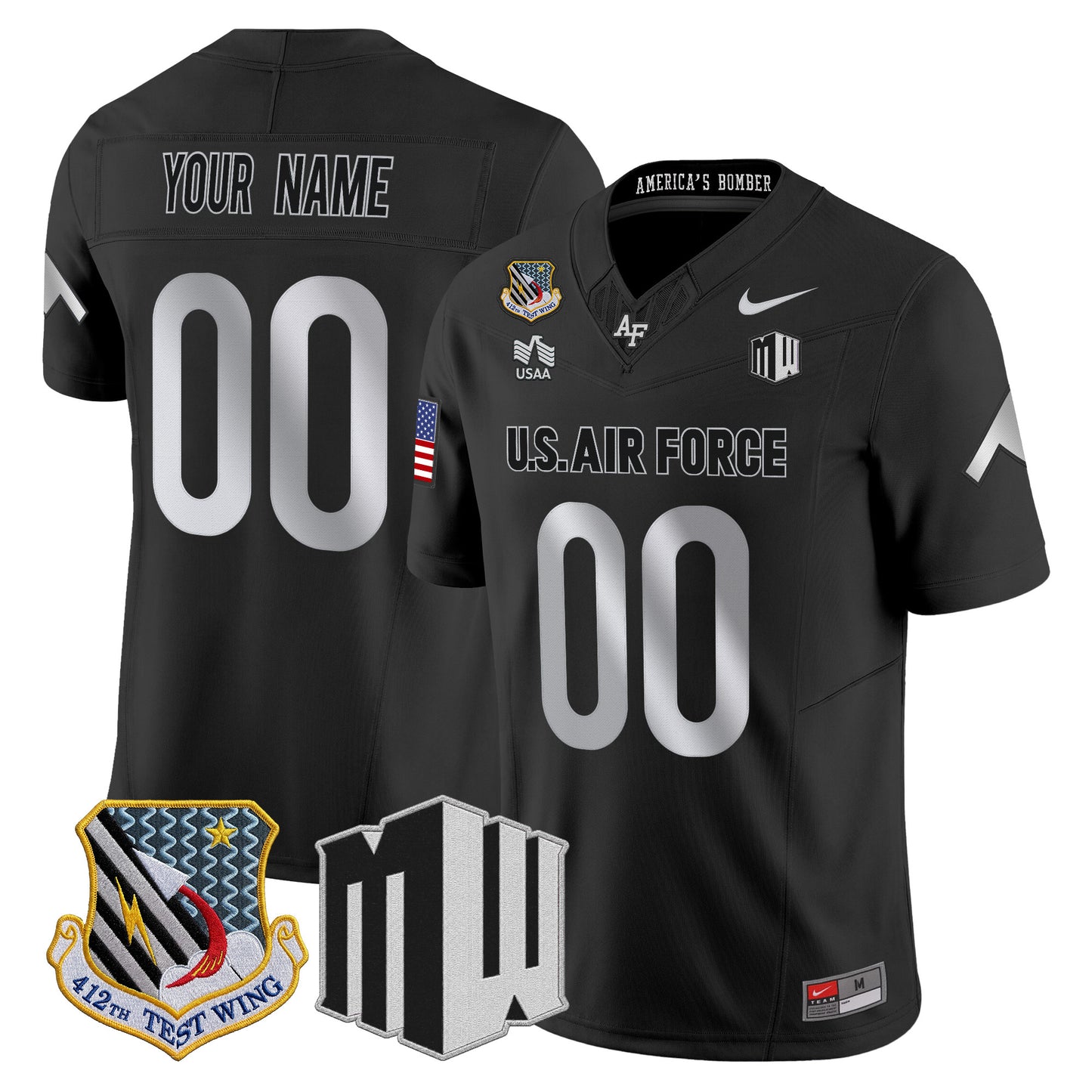 Air Force Falcons 2026 Vapor Limited Custom Jersey - All Stitched