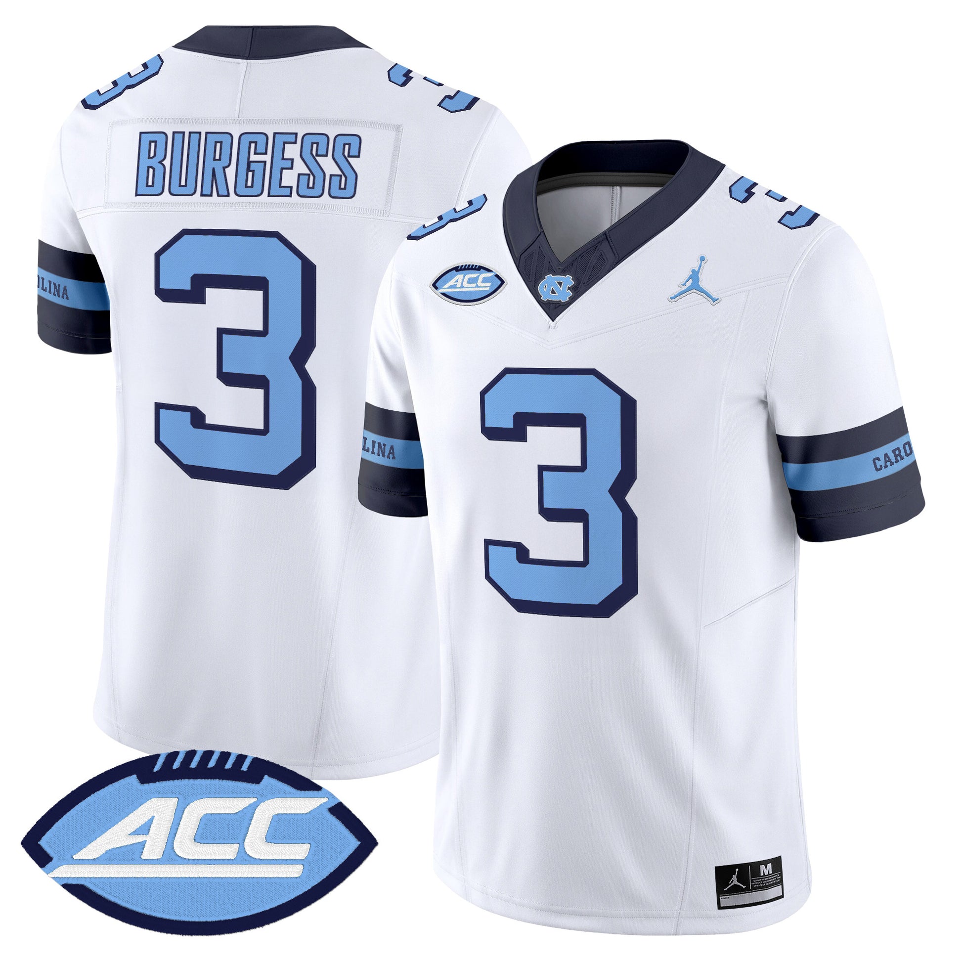 North Carolina Tar Heels Throwback Vapor Limited Jersey - Stitched