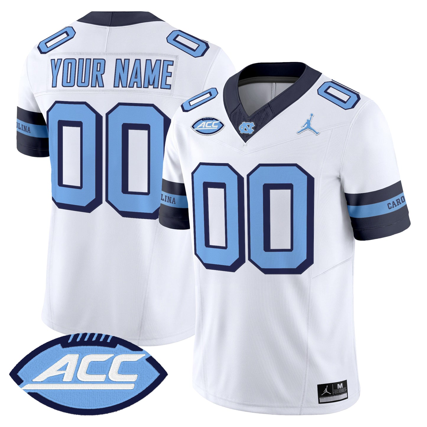 North Carolina Tar Heels Throwback Vapor Limited Custom Jersey - Stitched
