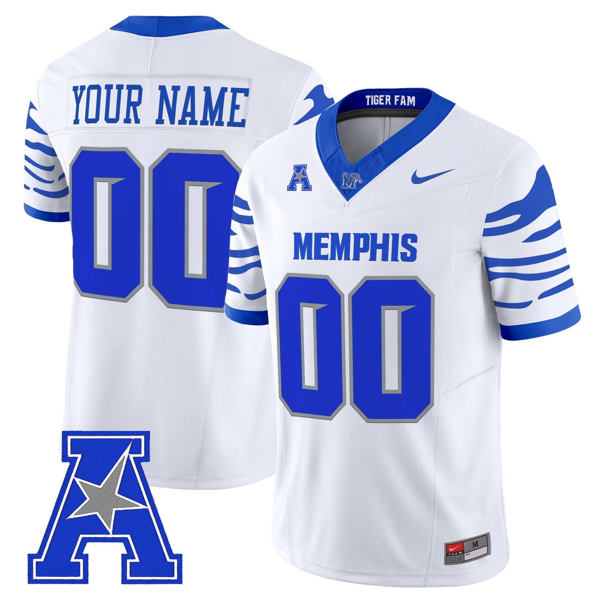 Memphis Tigers 2026 Vapor Limited Custom Jersey - Stitched