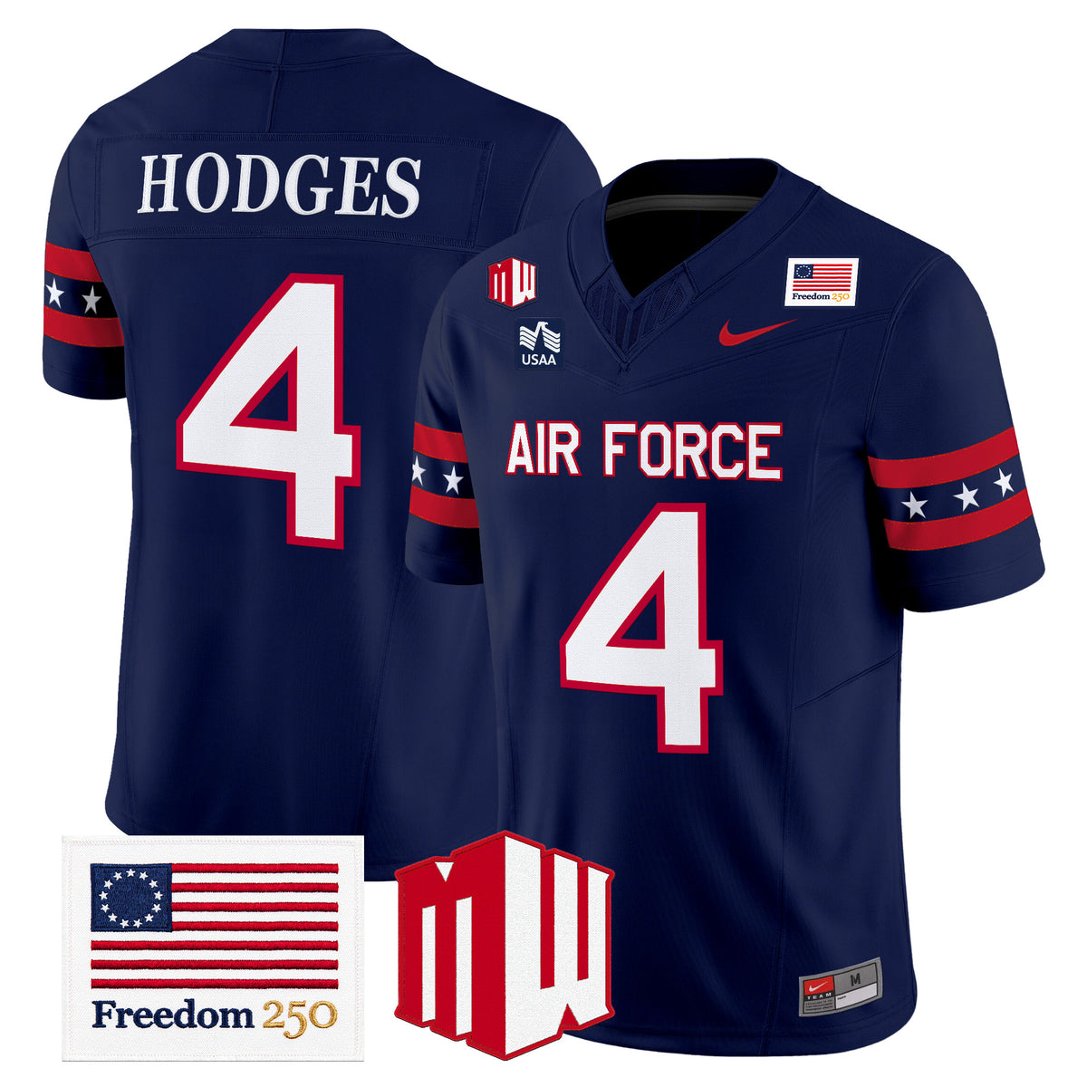 Air Force Falcons Freedom 250 Vapor Limited Jersey - Stitched