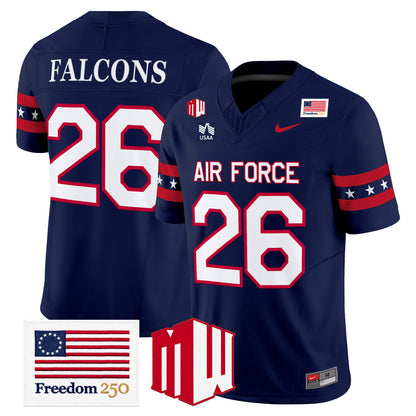 Air Force Falcons Freedom 250 Vapor Limited Jersey - Stitched