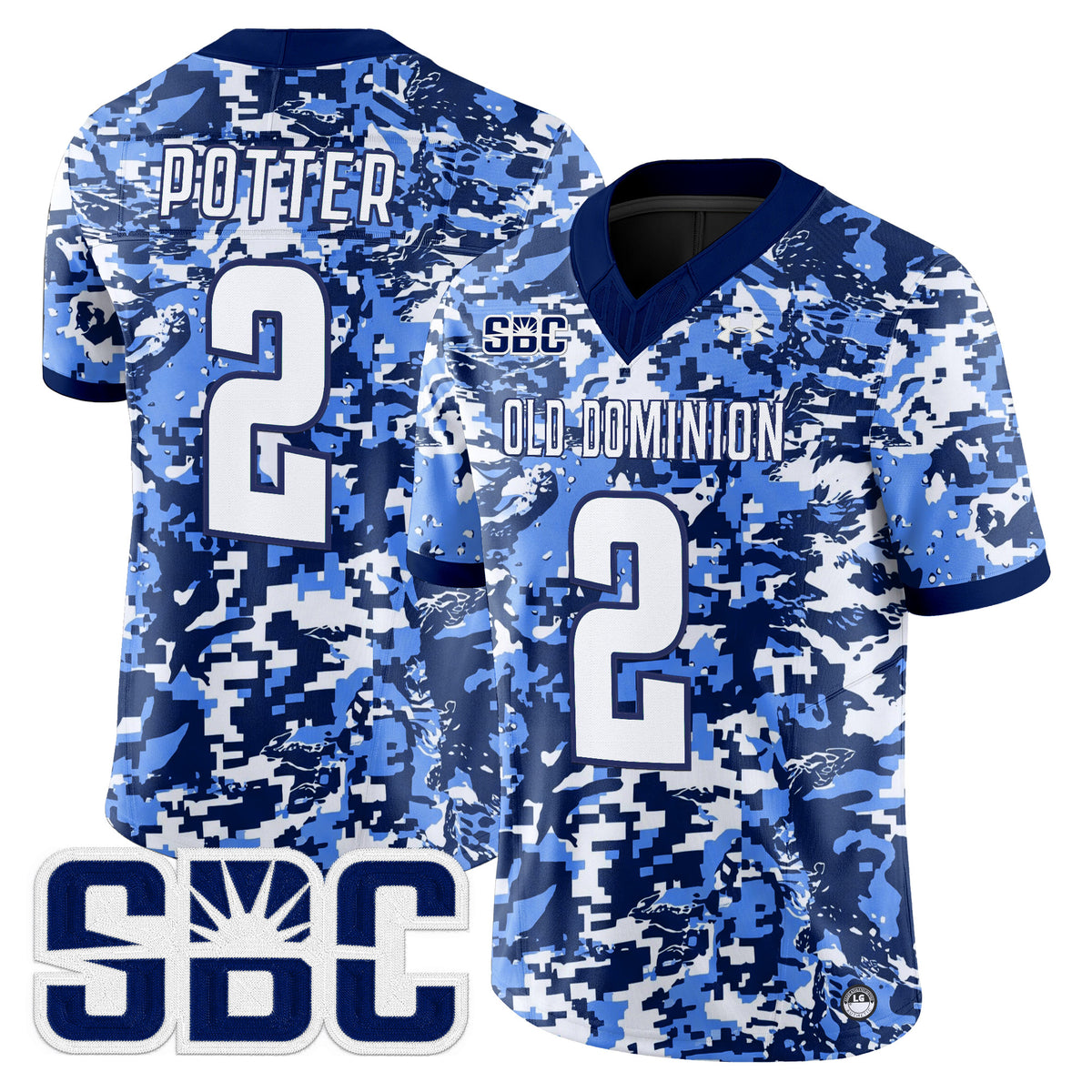 Old Dominion Monarchs Digital Camo Vapor Limited Jersey - Stitched
