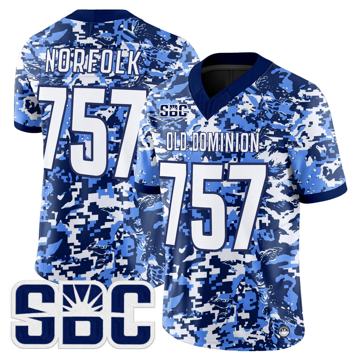 Old Dominion Monarchs Digital Camo Vapor Limited Jersey - Stitched