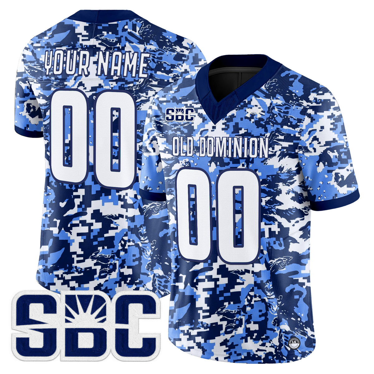 Old Dominion Monarchs Digital Camo Vapor Limited Custom Jersey - Stitched
