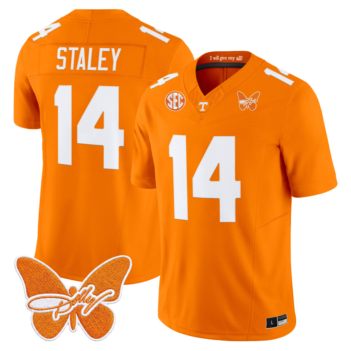 Men's Tennessee Volunteers Dolly Parton Patch Vapor Limited Jersey - All Stitched