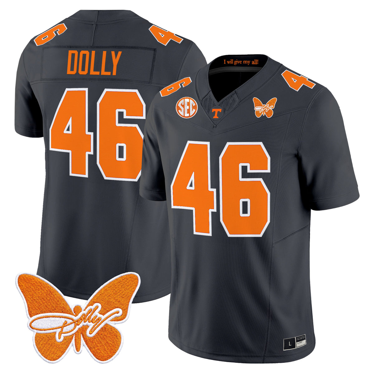 Men's Tennessee Volunteers Dolly Parton Patch Vapor Limited Jersey - All Stitched