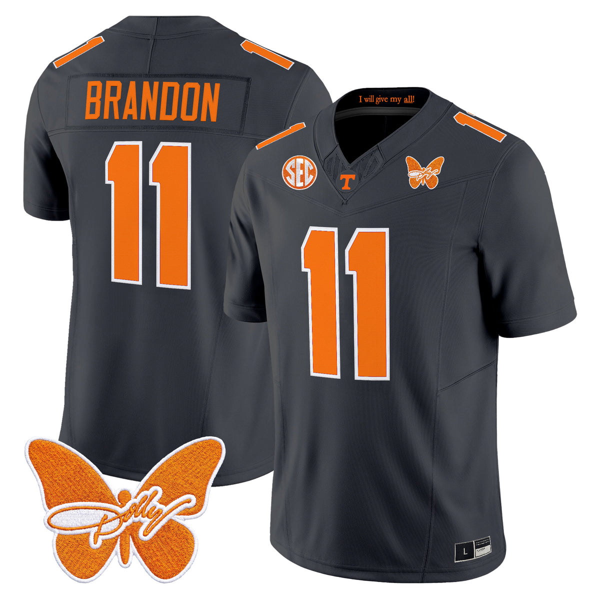 Men's Tennessee Volunteers Dolly Parton Patch Vapor Limited Jersey - All Stitched