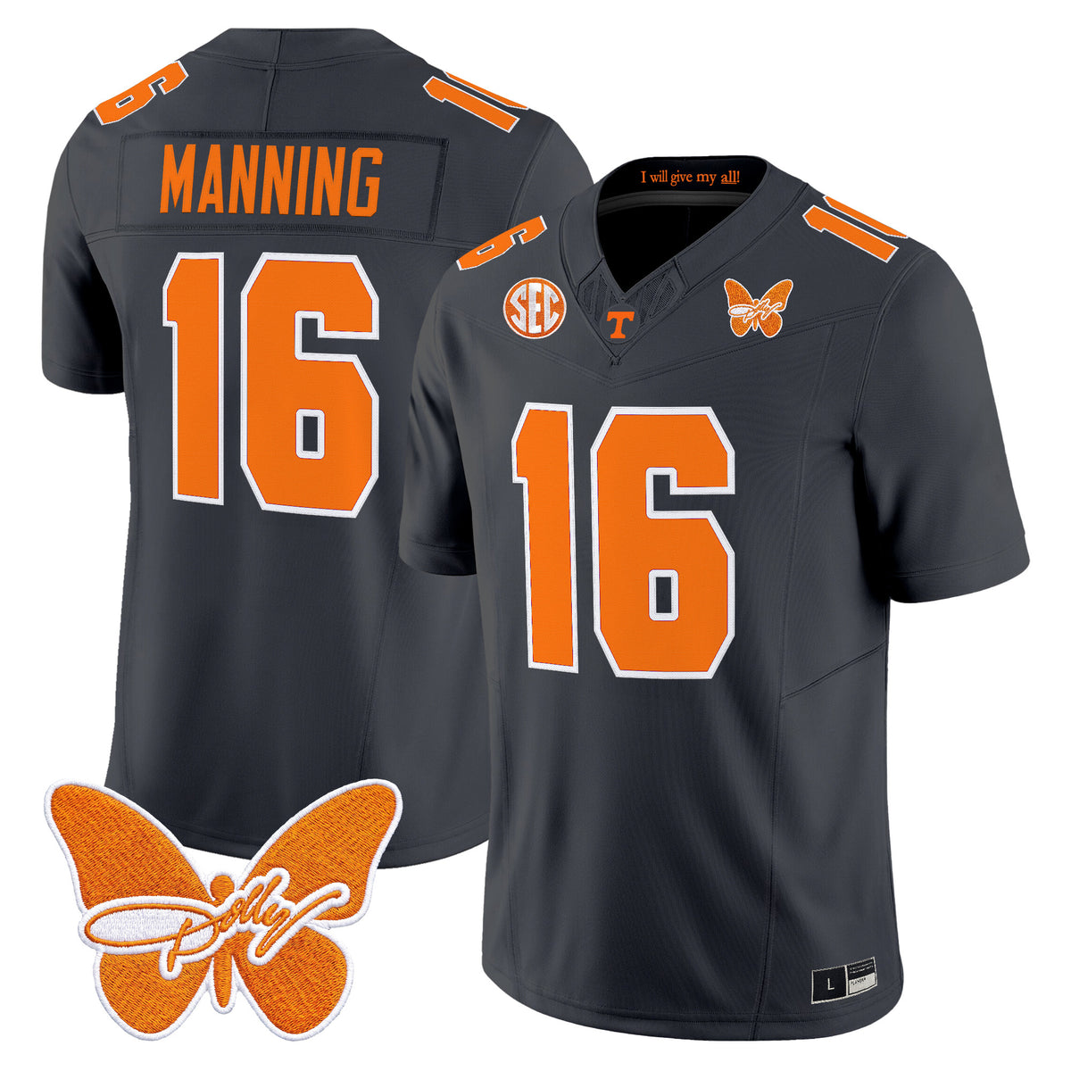 Men's Tennessee Volunteers Dolly Parton Patch Vapor Limited Jersey - All Stitched