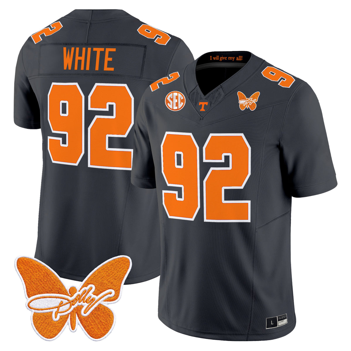Men's Tennessee Volunteers Dolly Parton Patch Vapor Limited Jersey - All Stitched