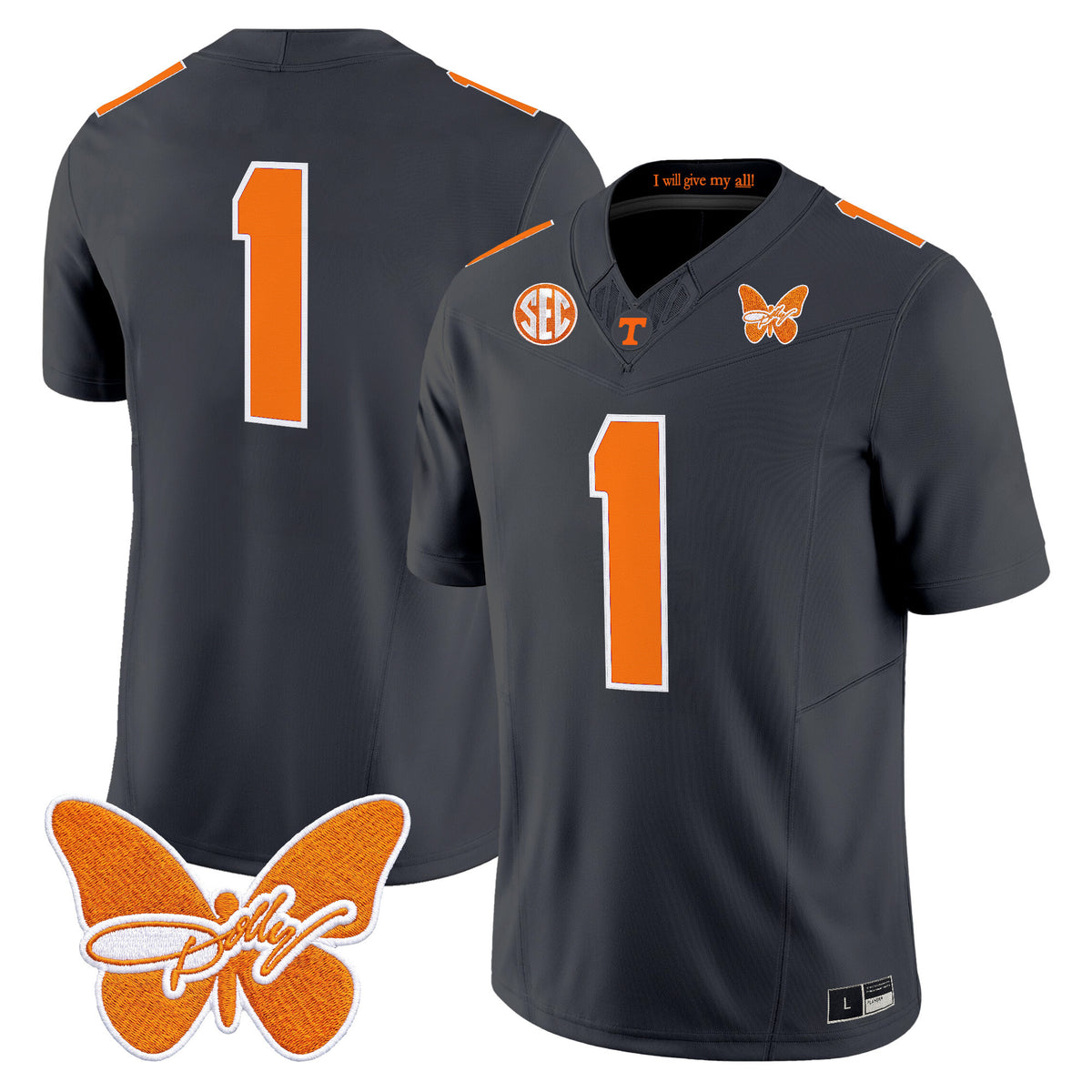 Men's Tennessee Volunteers Dolly Parton Patch Vapor Limited Jersey - All Stitched