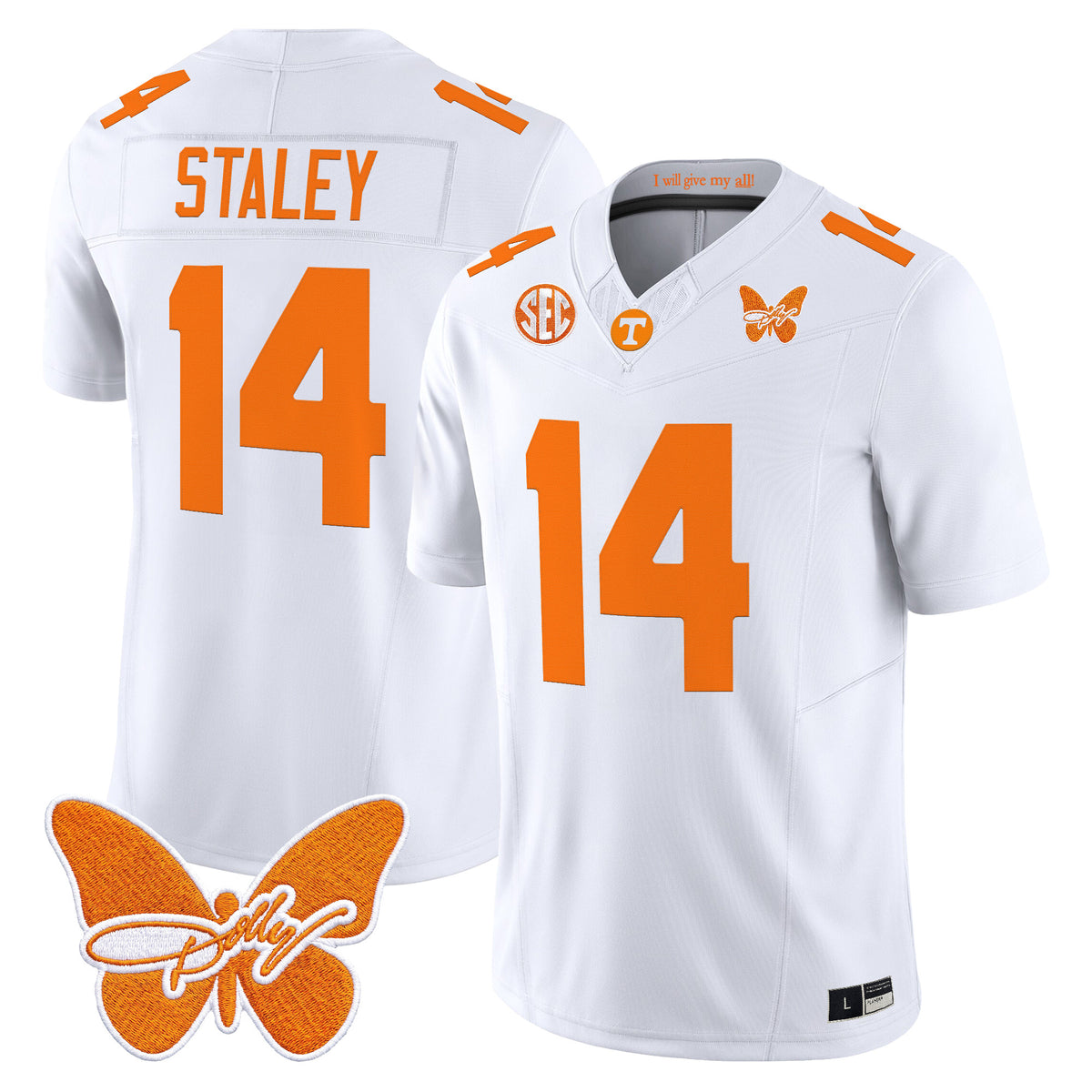 Men's Tennessee Volunteers Dolly Parton Patch Vapor Limited Jersey - All Stitched