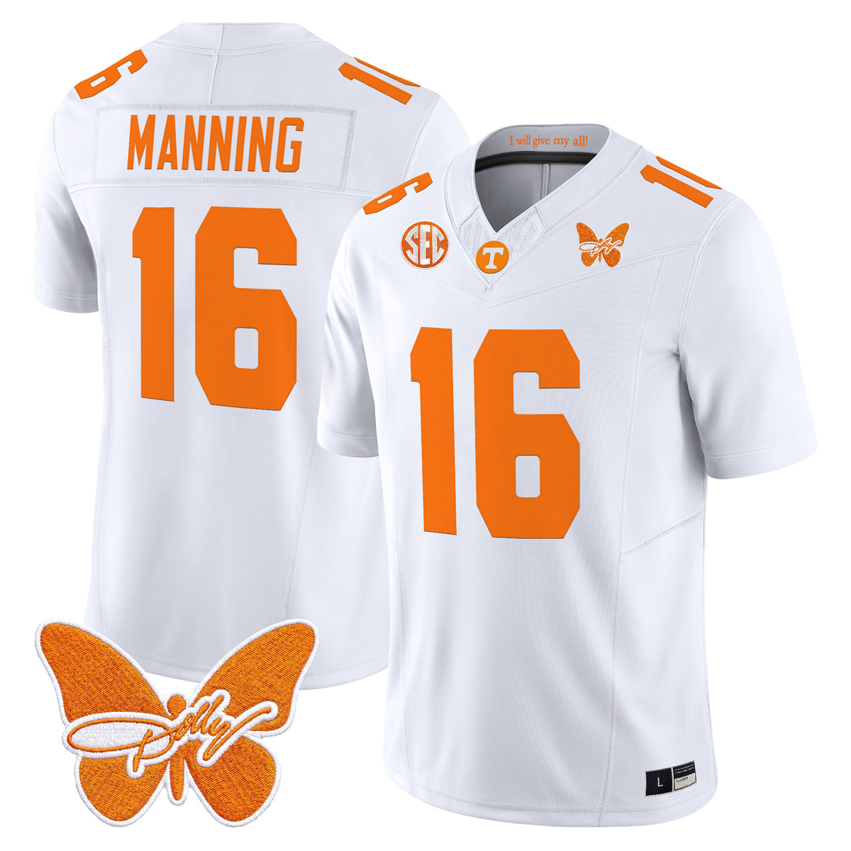 Men's Tennessee Volunteers Dolly Parton Patch Vapor Limited Jersey - All Stitched