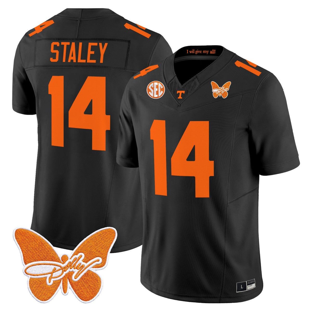Men's Tennessee Volunteers Dolly Parton Patch Vapor Limited Jersey - All Stitched