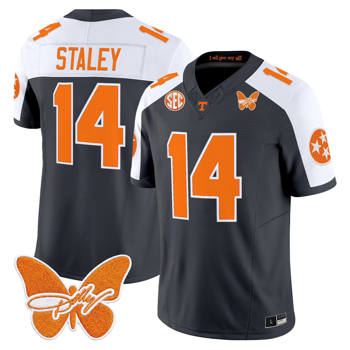 Men's Tennessee Volunteers Dolly Parton Patch Vapor Limited Jersey - All Stitched