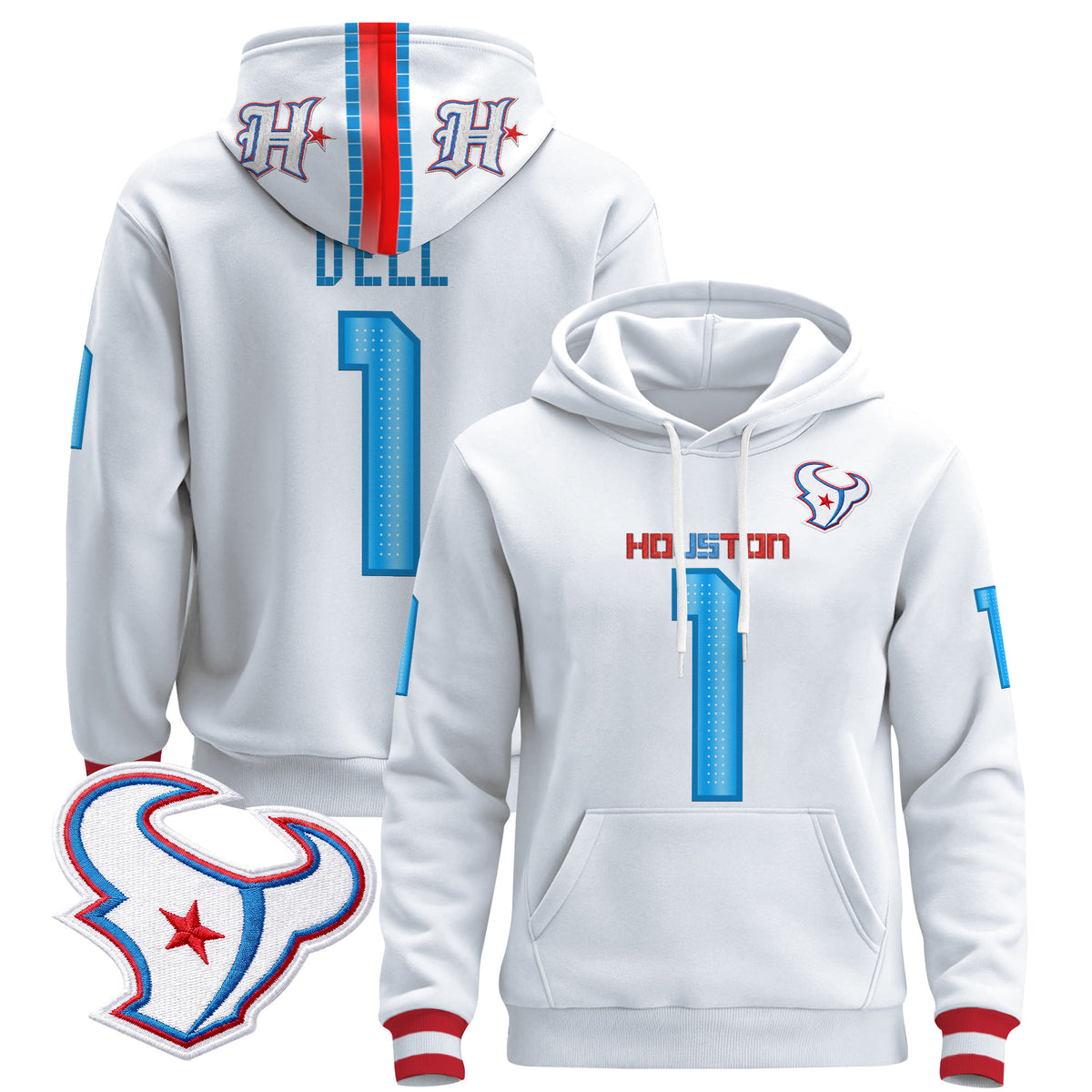 Houston Texans 2026 "Rivalries" Premium Pullover Hoodie - All Stitched