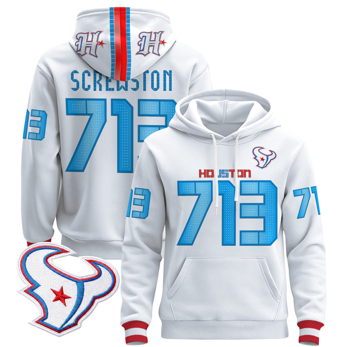 Houston Texans 2026 "Rivalries" Premium Pullover Hoodie - All Stitched
