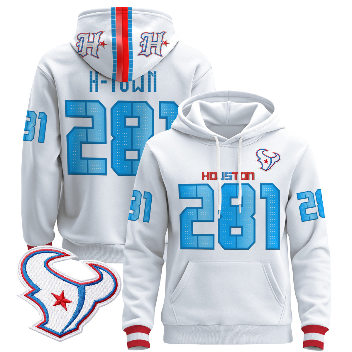 Houston Texans 2026 "Rivalries" Premium Pullover Hoodie - All Stitched