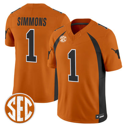 Texas Longhorns 1990 Throwback Vapor Limited Jersey - All Stitched
