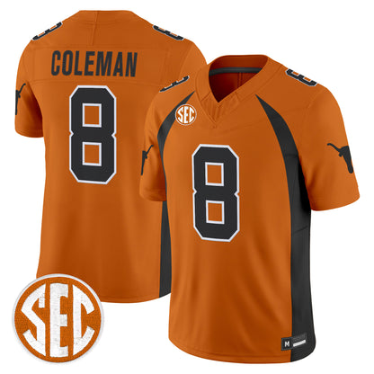 Texas Longhorns 1990 Throwback Vapor Limited Jersey - All Stitched