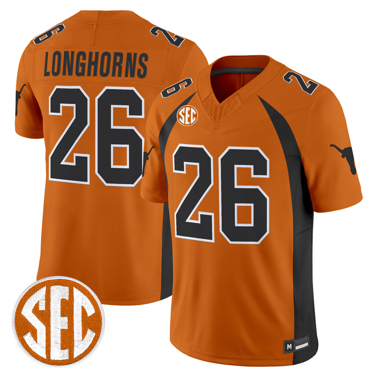 Texas Longhorns 1990 Throwback Vapor Limited Jersey - All Stitched