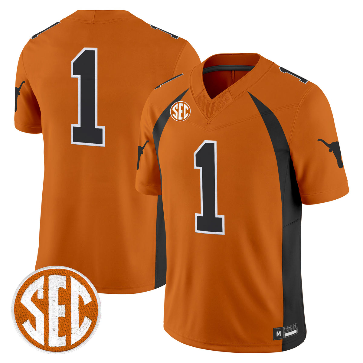 Texas Longhorns 1990 Throwback Vapor Limited Jersey - All Stitched