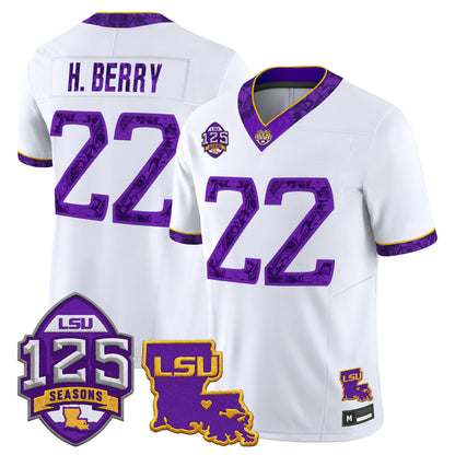 LSU Tigers 'Silent Season of 1918' Vapor Limited Jersey - Louisiana Patch - All Stitched