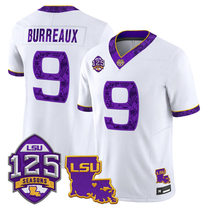 LSU Tigers 'Silent Season of 1918' Vapor Limited Jersey - Louisiana Patch - All Stitched