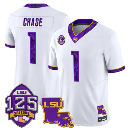 LSU Tigers 'Silent Season of 1918' Vapor Limited Jersey - Louisiana Patch - All Stitched