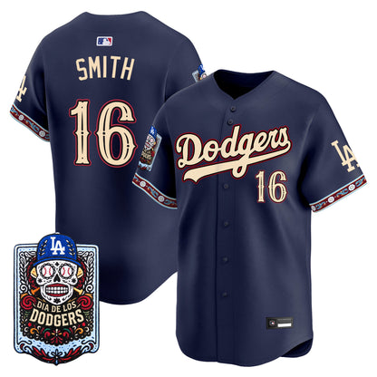 Men's Los Angeles Dodgers Día de los Muertos Vapor Premier Limited Jersey - Stitched