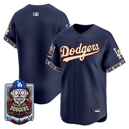 Men's Los Angeles Dodgers Día de los Muertos Vapor Premier Limited Jersey - Stitched