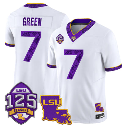 LSU Tigers 'Silent Season of 1918' Vapor Limited Jersey - Louisiana Patch - All Stitched