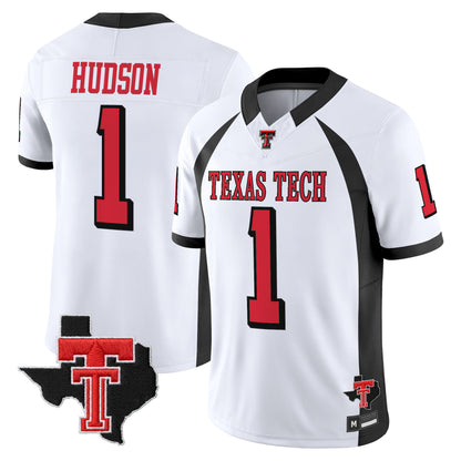 Men's Texas Tech Red Raiders Throwback Vapor Limited Jersey - Texas Patch - All Stitched